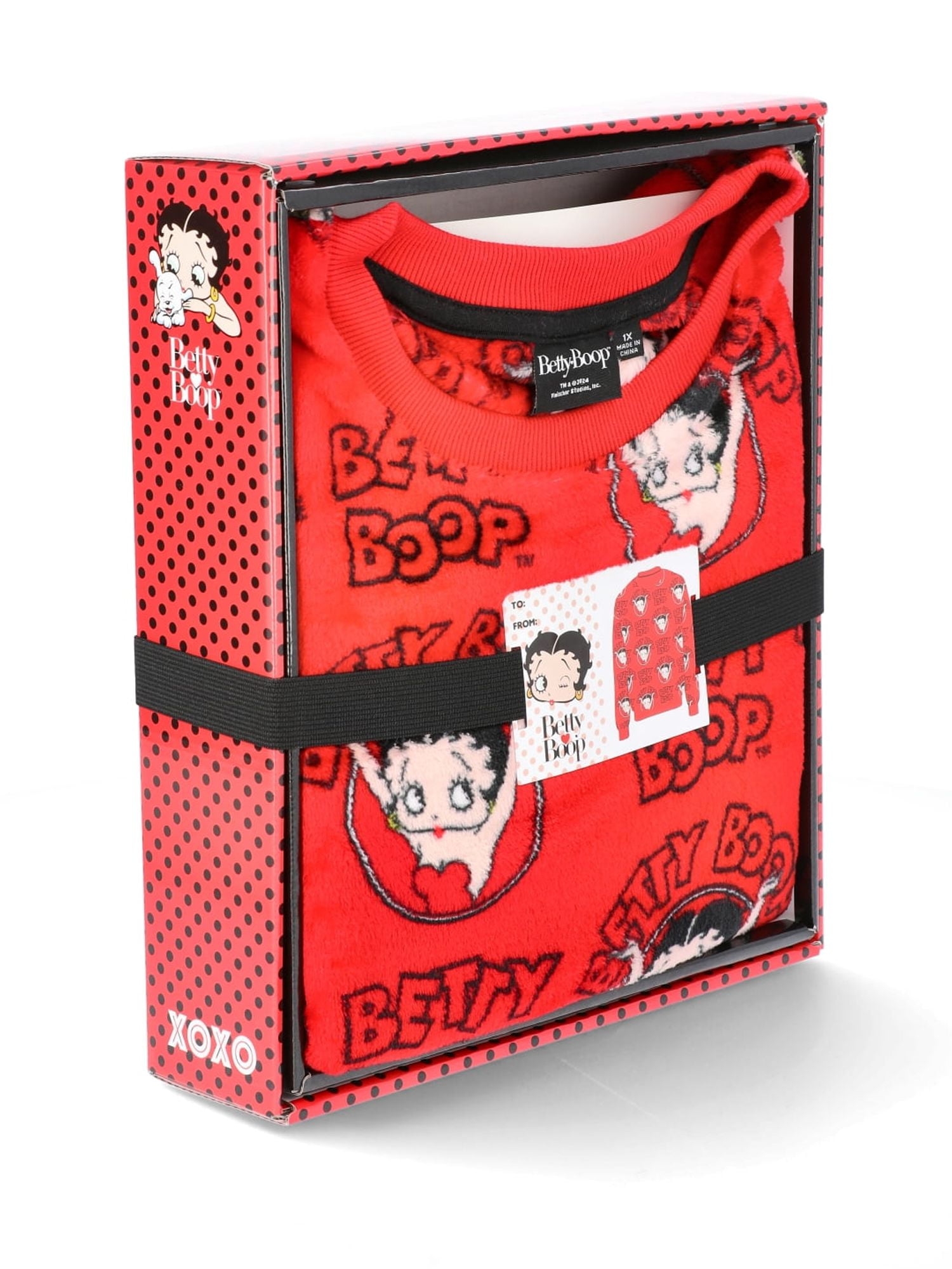 Women's Plush Graphic Character Sweatshirt Gift Box, Sizes XXS-4X
