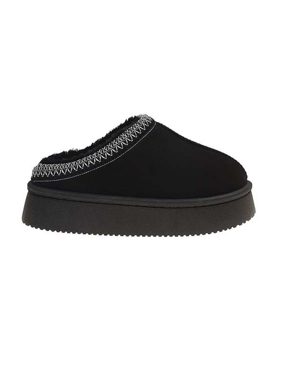 Women's Plush Lined Slippers Indoor Outdoor Memory Foam House Shoes