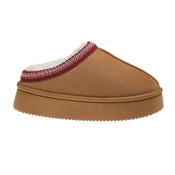 Women's Plush Lined Slippers Indoor Outdoor Memory Foam House Shoes