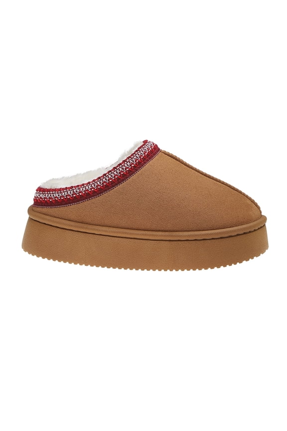 Women's Plush Lined Slippers Indoor Outdoor Memory Foam House Shoes