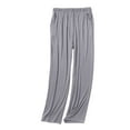 thumbnail image 1 of Women's Plush Lounge Pants with Elastic Waistband, Soft Sleepwear for Home Wear, Comfortable Relaxed Fit Sleep Pants, Cozy Thermal Pajama Bottoms for Indoor Relaxation, Warm House Pants for Women, 1 of 3