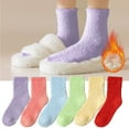 thumbnail image 1 of Women's Plush Slipper Socks 2-Pair Set Soft Cozy Home Wear for Holiday Gifting, 1 of 5
