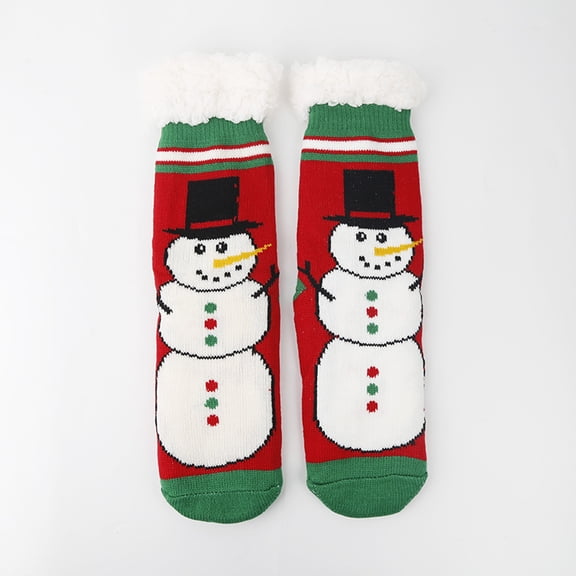 Women's Plush Winter Socks, Thermal Lined with Anti-Slip Dots, A Thoughtful Gift Idea US 6 to 11