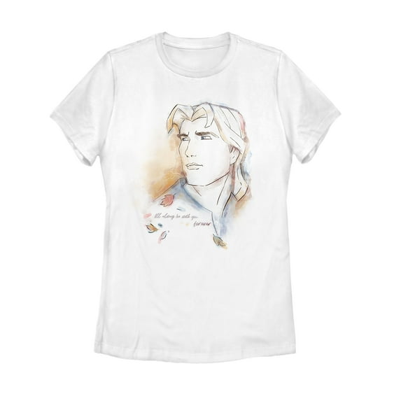 Women's Pocahontas Forever John Smith Graphic Tee White Small