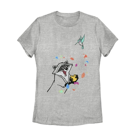 Women's Pocahontas Meeko & Flit Game Graphic Tee Athletic Heather Medium