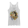thumbnail image 1 of Women's Pocahontas Sunflower Frame Racerback Tank Top White Heather Large, 1 of 3