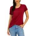 thumbnail image 1 of Women's Pocket T-Shirt Scarlet Crush S, 1 of 1