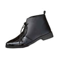 thumbnail image 1 of Women's Pointed Toe Ankle Booties Front Lace up Medium Block Heel Fall Winter Fashion Dress Boots Casual Short Boots Black 6.5(39), 1 of 9