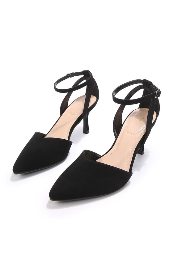 Women’s Pointed Toe Ankle Strap Heels, Elegant Stiletto Dress Pumps for Work, Party, Evening Outfits