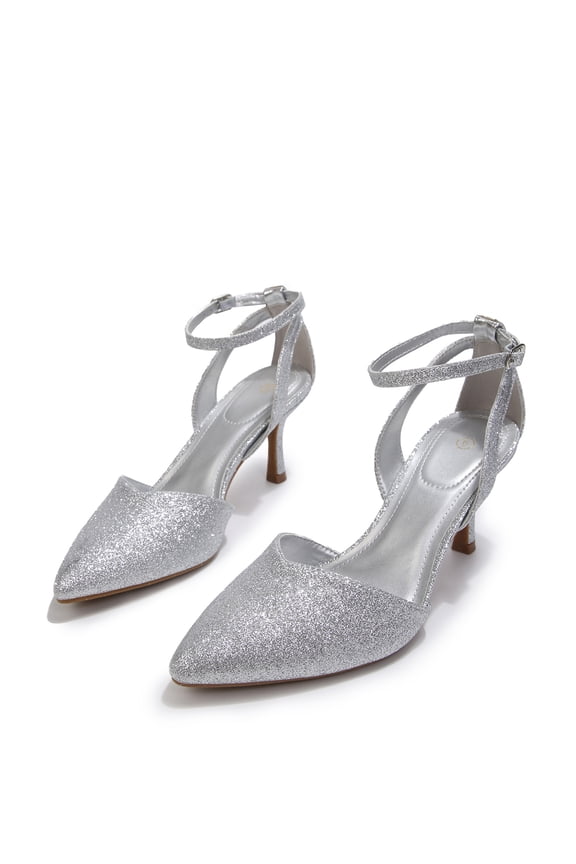 Women’s Pointed Toe Ankle Strap Heels, Elegant Stiletto Dress Pumps for Work, Party, Evening Outfits