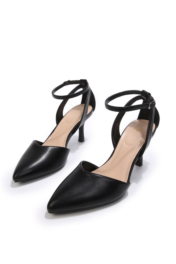Women’s Pointed Toe Ankle Strap Heels, Elegant Stiletto Dress Pumps for Work, Party, Evening Outfits