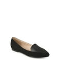 Women's Pointed Toe Faux Suede Loafer Flats