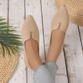 thumbnail image 1 of Women's Pointed Toe Flats, Casual Slip on Shoes for Spring Summer, Comfortable Solid Color Ballet Flat Footwear with Cushioned Insole, 1 of 5