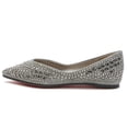 thumbnail image 1 of Women's Pointed Toe Flats, Rhinestone Detail, Comfortable Slip-on, 1 of 17