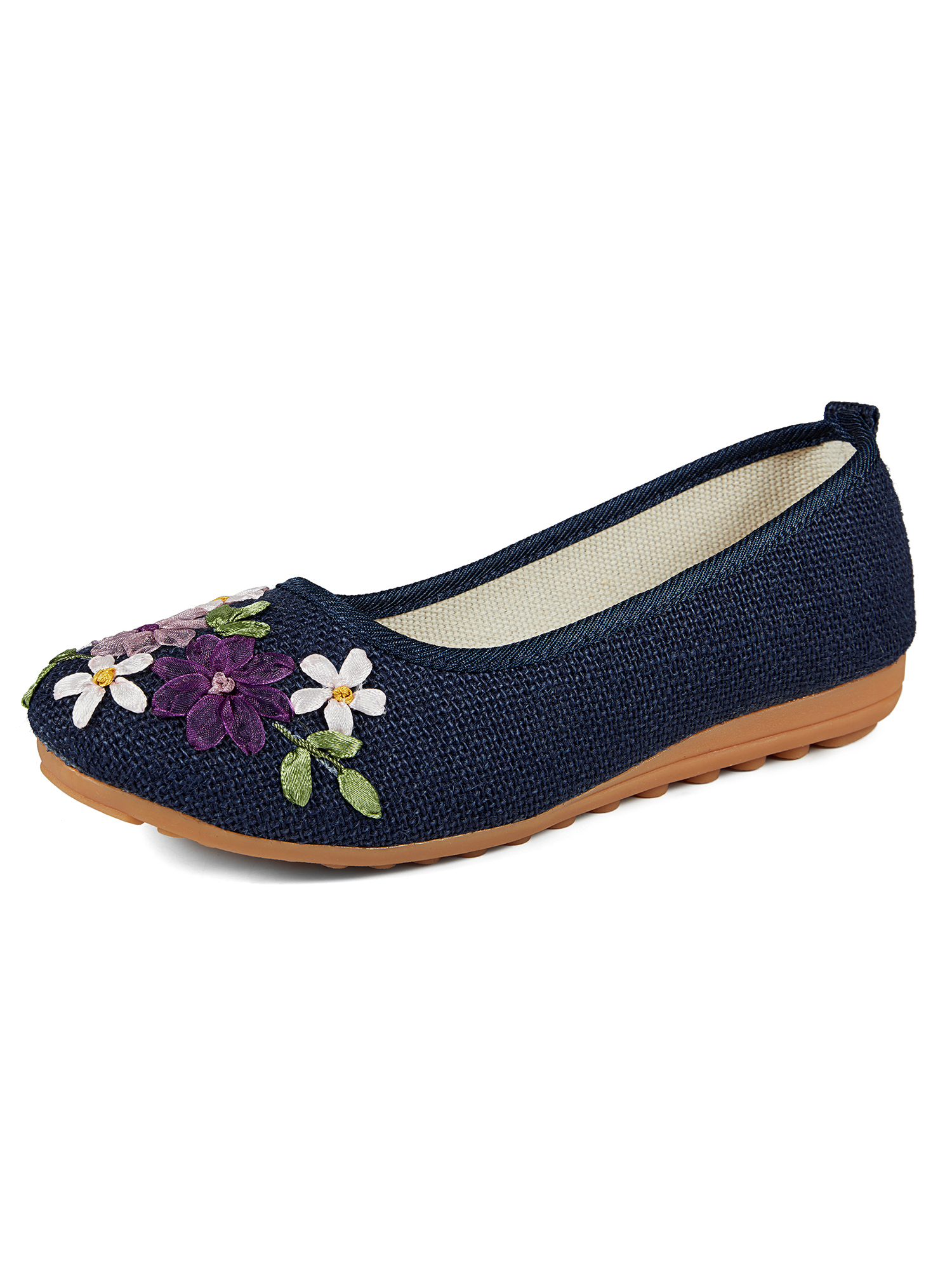 Floral print flats top
