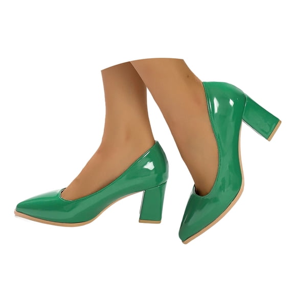 Women's Pointed Toe High Heels,Wedding Dress Shoes,Patent Leather Pumps,Cute Evening Stilettos