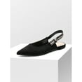 thumbnail image 1 of Women’s Pointed Toe Slingback Flats, Dress Up Low Heel Shoes With Bow Knot, 1 of 9