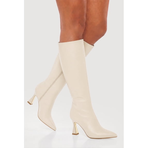 Women's Pointed Toe Spool Heel Boots