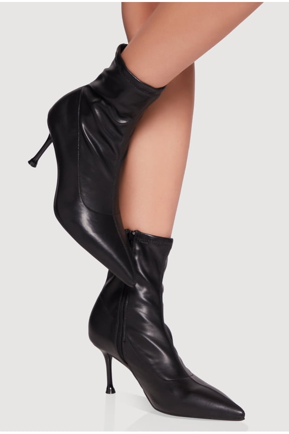 Women's Pointed Toe Stiletto Heel Ankle Boots