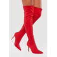 thumbnail image 1 of Women's Pointed Toe Stiletto Heel Over The Knee Boots, 1 of 6