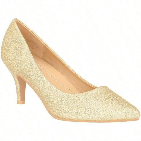 Women's Pointed Toe Stiletto Heels Thin Heel Pump Pointed Toe Low Heel Pumps