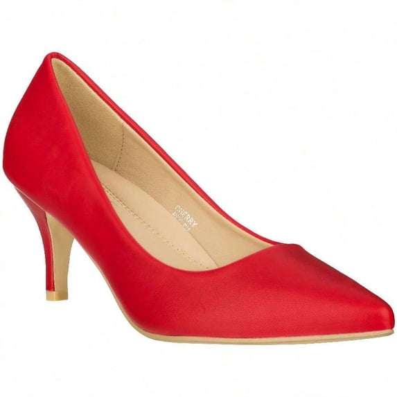 Women's Pointed Toe Stiletto Heels Thin Heel Pump Pointed Toe Low Heel Pumps