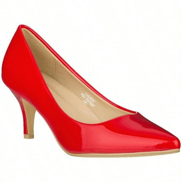 Women's Pointed Toe Stiletto Heels Thin Heel Pump Pointed Toe Low Heel Pumps
