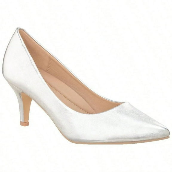 Women's Pointed Toe Stiletto Heels Thin Heel Pump Pointed Toe Low Heel Pumps