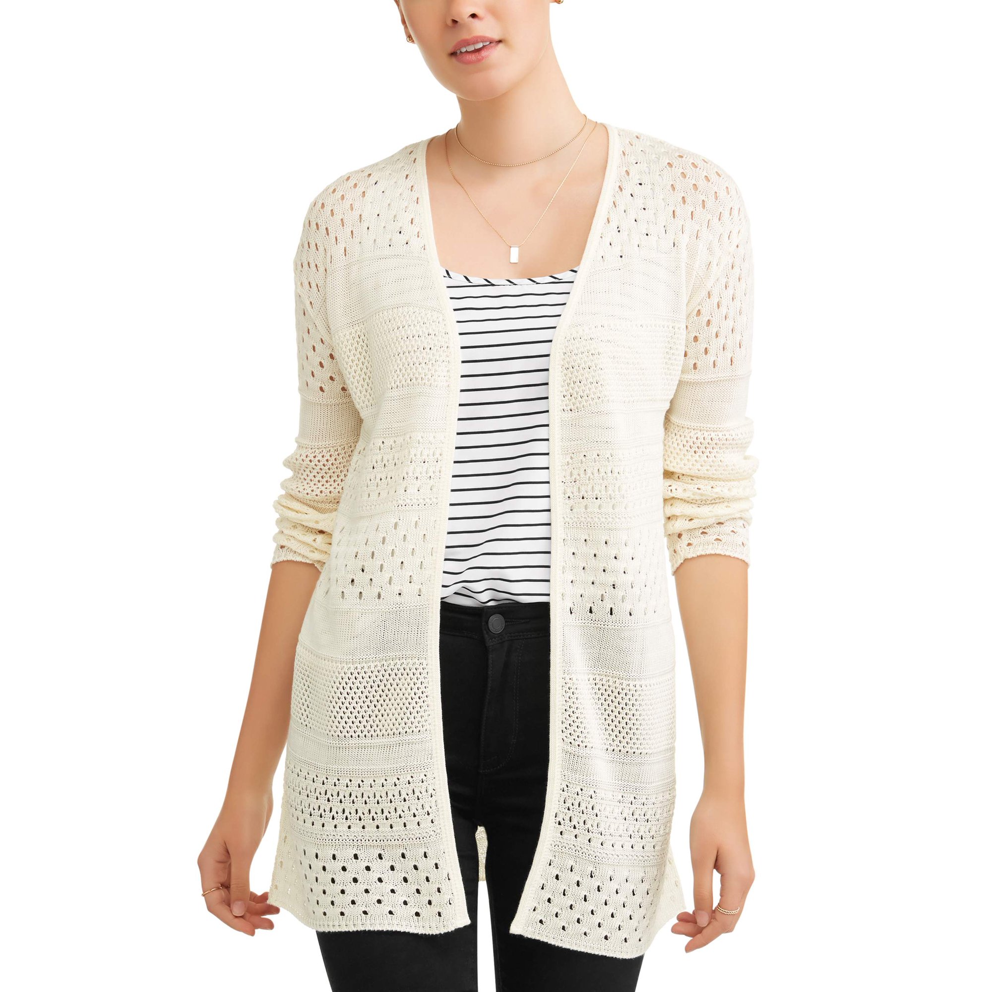 Women's Pointelle Cardigan - Walmart.com