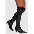 thumbnail image 1 of Women's Pointy Toe Kitten Heel Over The Knee Boots, 1 of 3