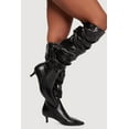 thumbnail image 1 of Women's Pointy Toe Side Zip Kitten Heel Slouch Boots, 1 of 3