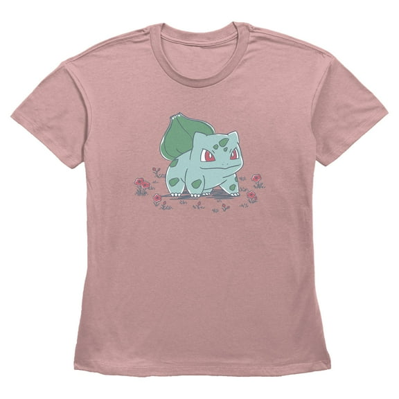 Women's Pokemon Bulbasaur Garden  Graphic T-Shirt