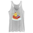 thumbnail image 1 of Women's Pokemon Christmas Pikachu Sleigh  Racerback Tank Top White Heather X Small, 1 of 4