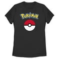 thumbnail image 1 of Women's Pokemon Classic Logo Graphic Tee Black X Large, 1 of 4