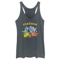thumbnail image 1 of Women's Pokemon Eeveelutions Racerback Tank Top Navy Blue Heather 2X Large, 1 of 4