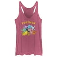thumbnail image 1 of Women's Pokemon Eeveelutions Racerback Tank Top Pink Heather Small, 1 of 4
