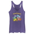 thumbnail image 1 of Women's Pokemon Eeveelutions Racerback Tank Top Purple Heather Small, 1 of 4