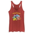 thumbnail image 1 of Women's Pokemon Eeveelutions Racerback Tank Top Red Heather Small, 1 of 4
