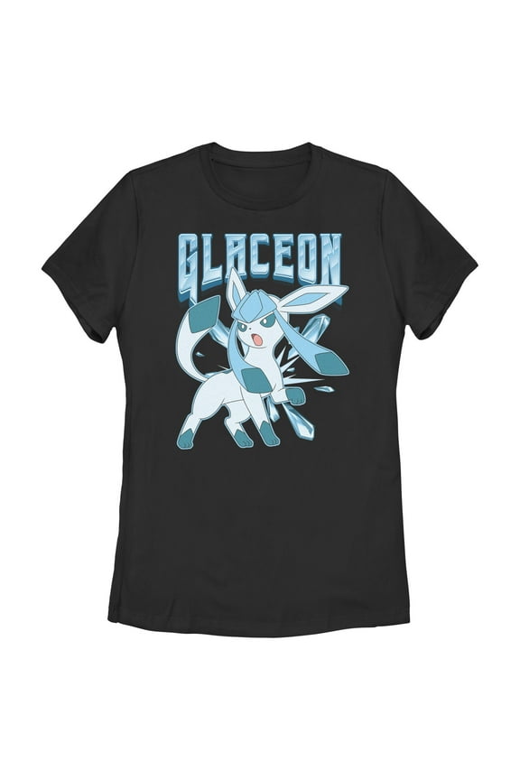 Women's Pokemon Glaceon Ice Attack Graphic T-Shirt