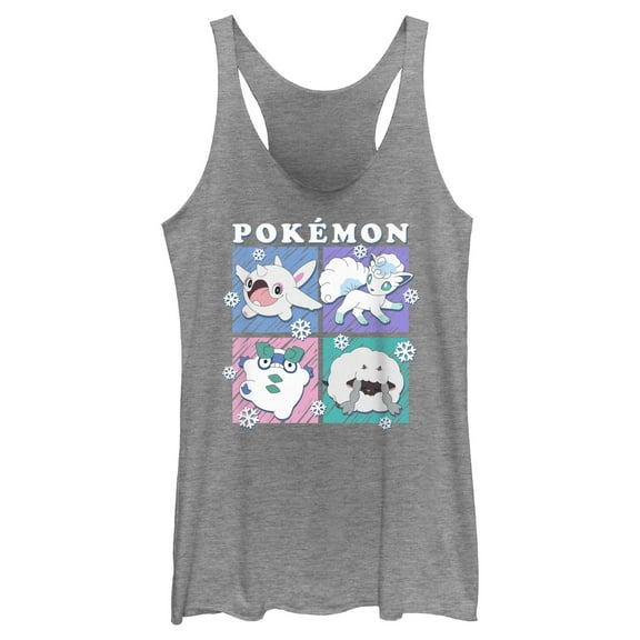 Women's Pokemon Ice Types Pastels Racerback Tank Top