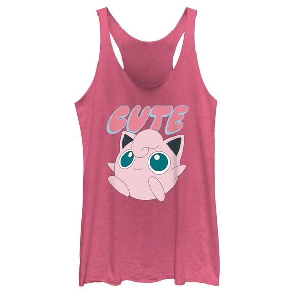 Women's Pokemon Jigglypuff Cute  Racerback Tank Top