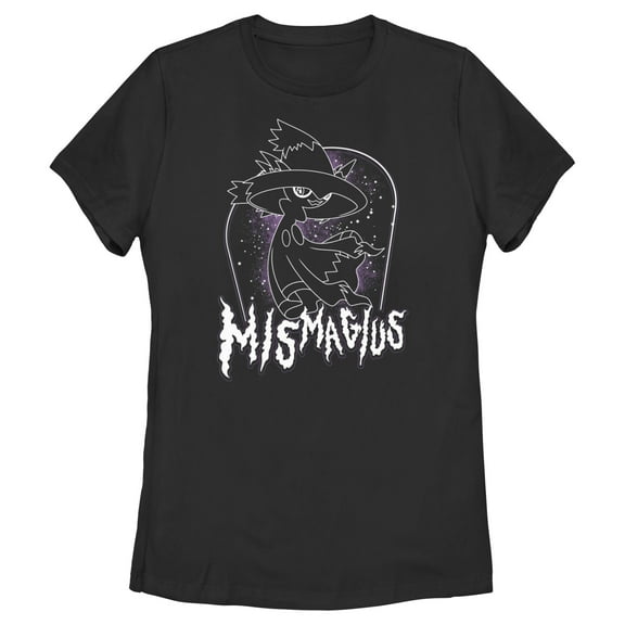 Women's Pokemon Lineart Mismagius Graphic T-Shirt