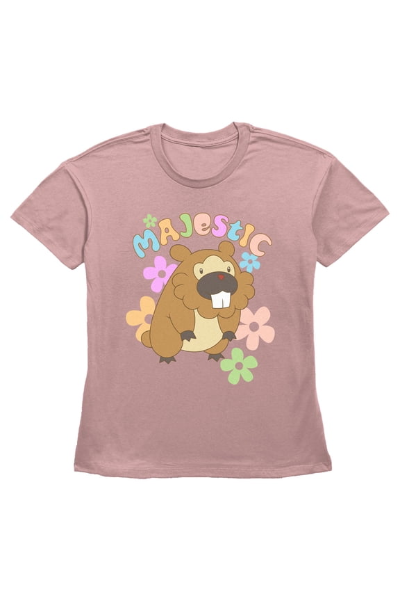 Women's Pokemon Majestic Bidoof Graphic T-Shirt