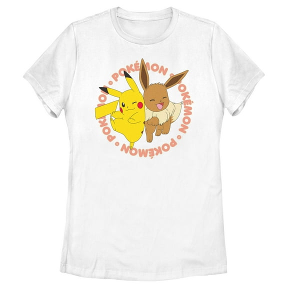 Women's Pokemon Pals Pikachu and Eevee Graphic T-Shirt