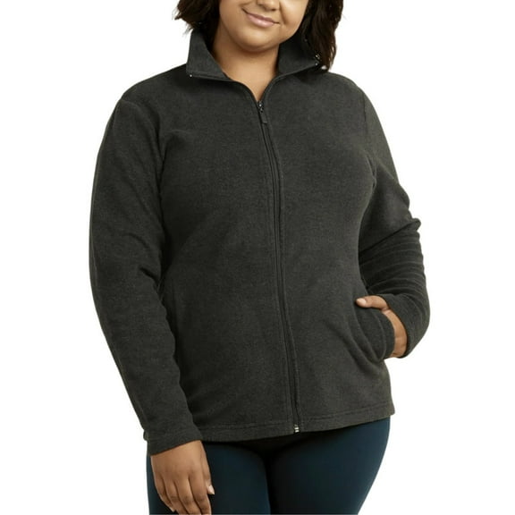 Women’s Polar Fleece Jacket with Pockets S-3XL Plus Size Long Sleeve Full Zip Up Soft Fuzzy Lightweight Warm Coat Outerwear Spring Fall Winter Outdoor