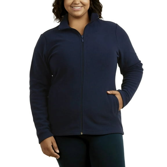 Women’s Polar Fleece Jacket with Pockets S-3XL Plus Size Long Sleeve Full Zip Up Soft Fuzzy Lightweight Warm Coat Outerwear Spring Fall Winter Outdoor