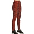 thumbnail image 1 of Women's Polar Fleece Lined Leggings/ Winter Pants, Navy/Light Brick M, 1 Piece, 1 of 4