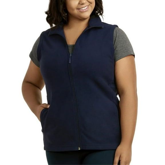 Women’s Polar Fleece Vest Full Zip Up with Pockets Plus Size Sleeveless Fuzzy Casual Lightweight Warm Jacket Spring Fall Winter Womenswear Outdoor