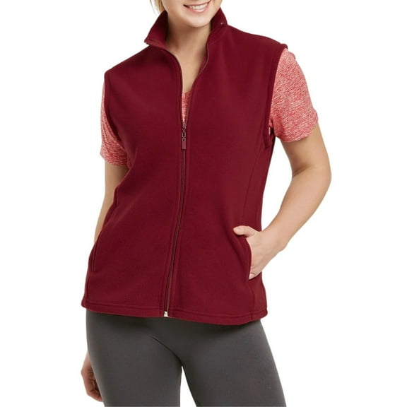 Women’s Polar Fleece Vest with Pockets Full Zip Up S-3XL Regular & Plus Sleeveless Lightweight Warm Outerwear Spring Fall Winter Womenswear Outdoor