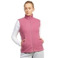 thumbnail image 1 of Women's Polar Fleece Zipper Vest Sleeveless Jacket, Dark Rose 3XL, 1 Pack, 1 of 8
